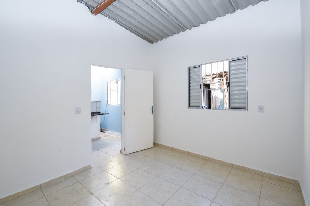 Casa da Andrea, mãe solo em Heliópolis, depois da reforma