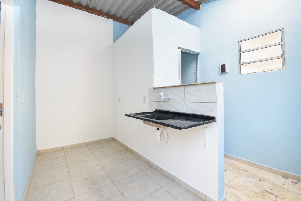 Casa da Andrea, mãe solo em Heliópolis, depois da reforma