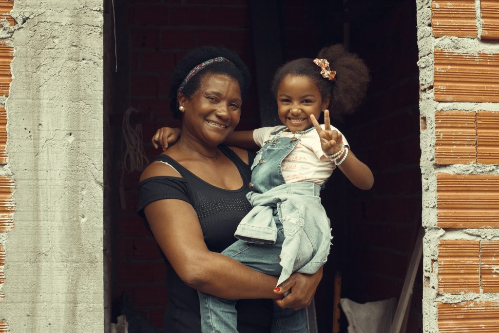 Casa da Andrea, mãe solo em Heliópolis, durante a reforma
