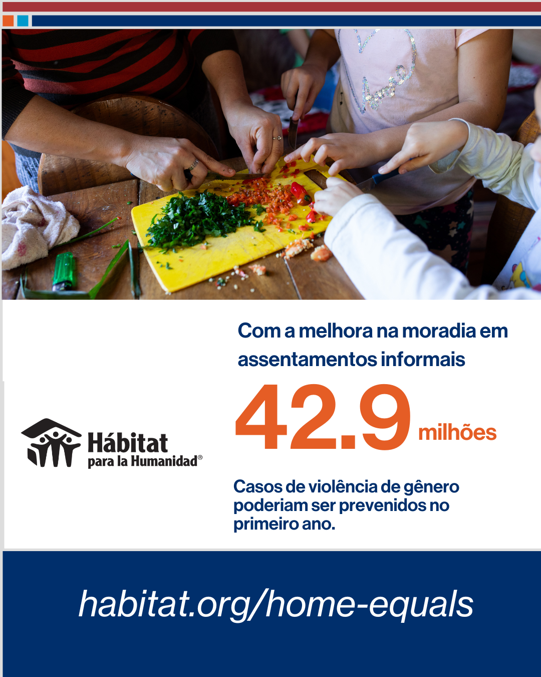 Leia mais sobre o artigo Novo relatório da Habitat para a Humanidade vincula melhorias habitacionais em comunidades e favelas urbanas a benefícios importantes para a saúde das mulheres